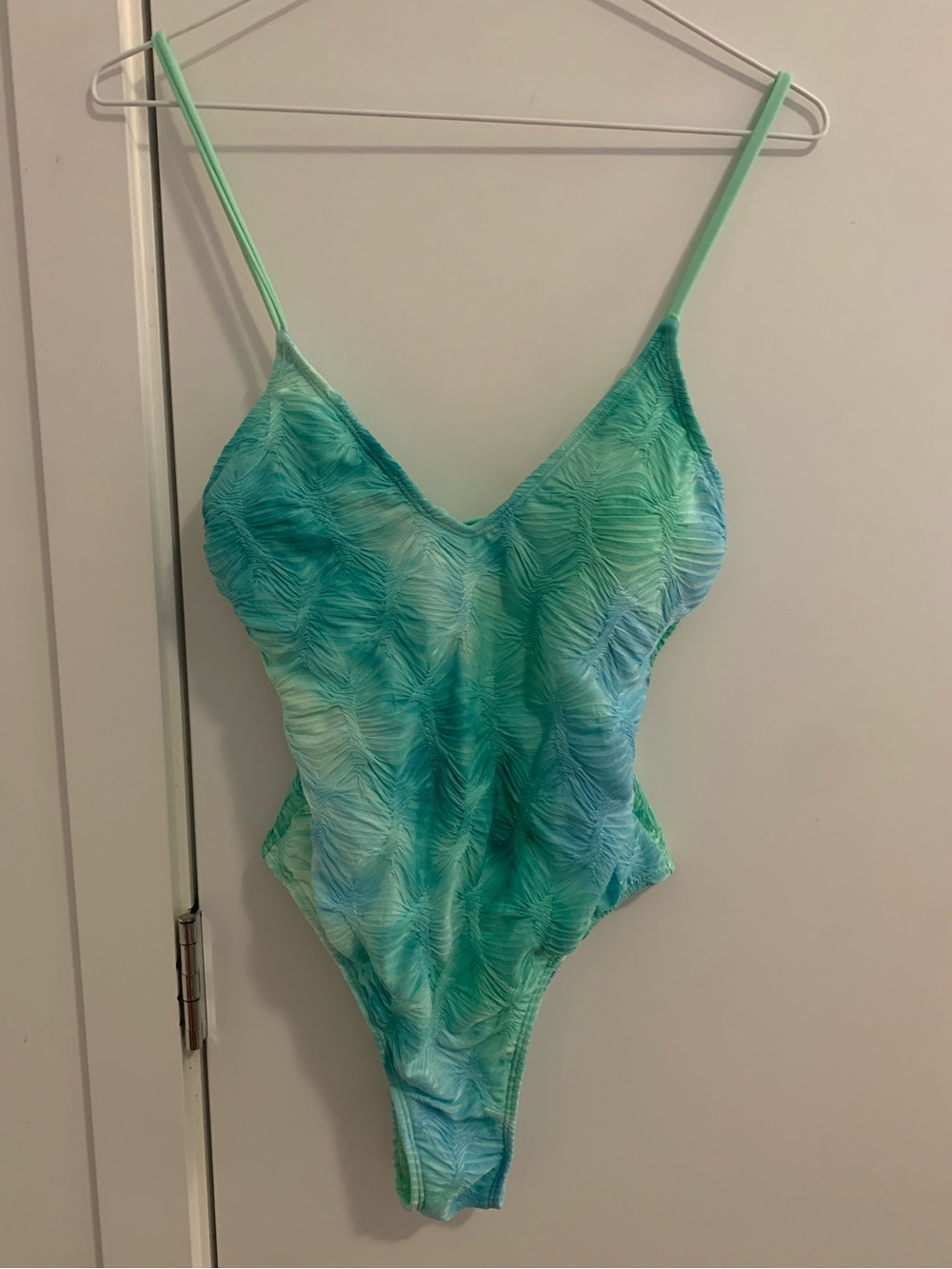 Textured One-Piece Swimsuit